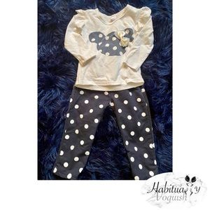 Minnie Mouse inspired 2 piece matching set size 6